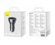Baseus Ładowarka samochodowa USB-A + 2x USB-C 65W - 1502067 - zdjęcie 5